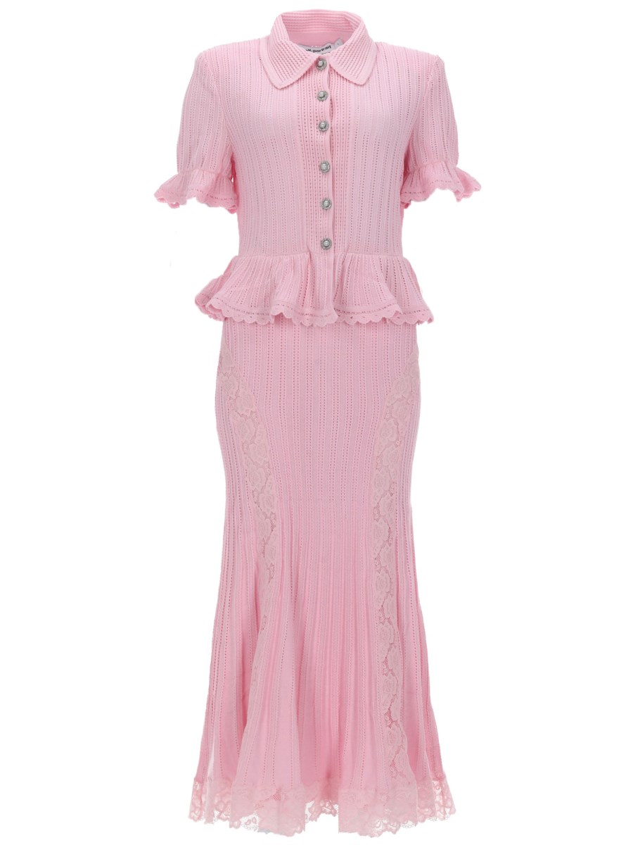 ABITO MIDI IN MAGLIA TRAFORATA