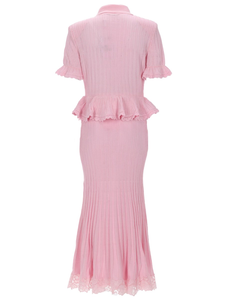 ABITO MIDI IN MAGLIA TRAFORATA