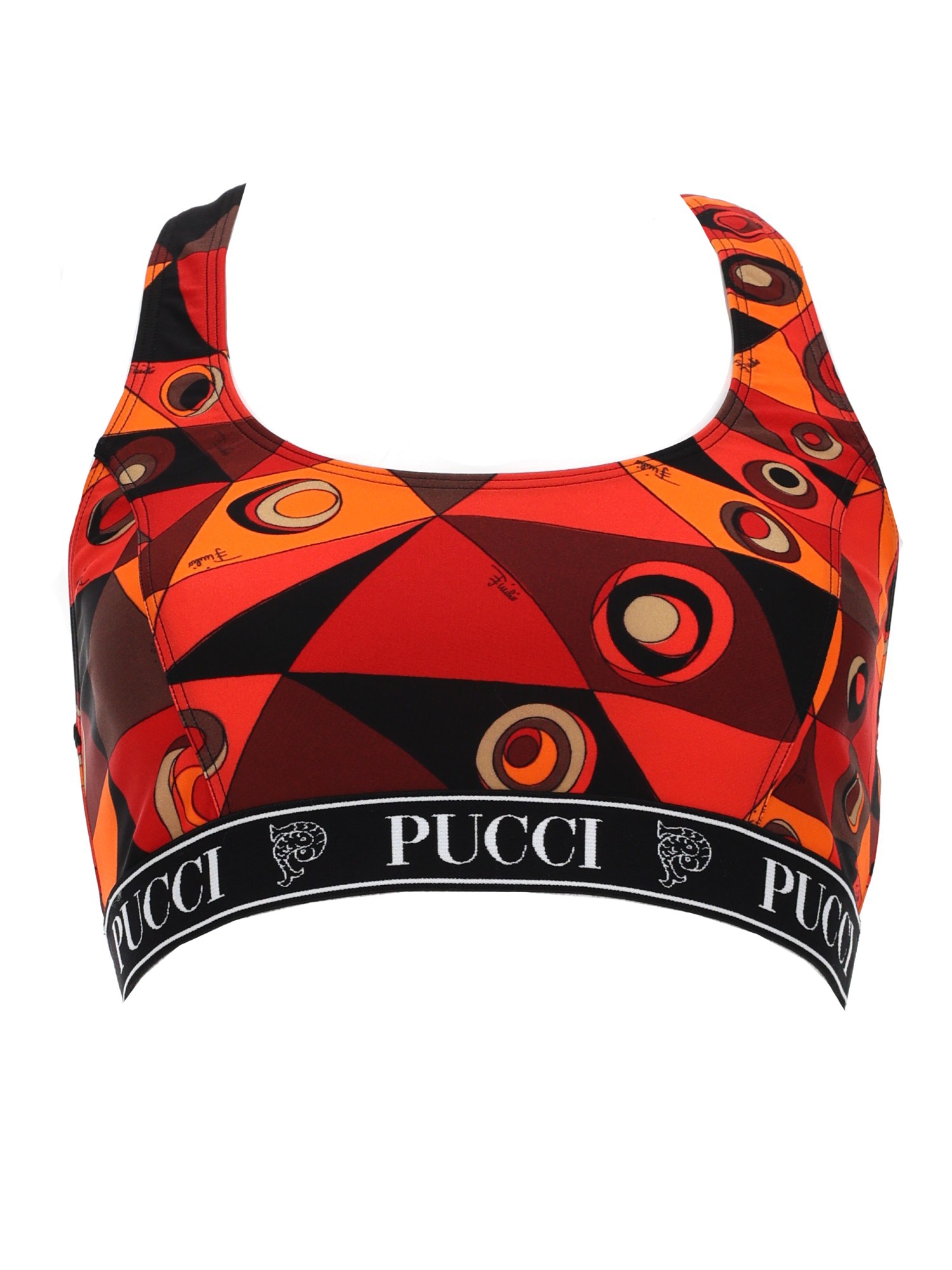 Pucci Top Bra Con Stampa In Red