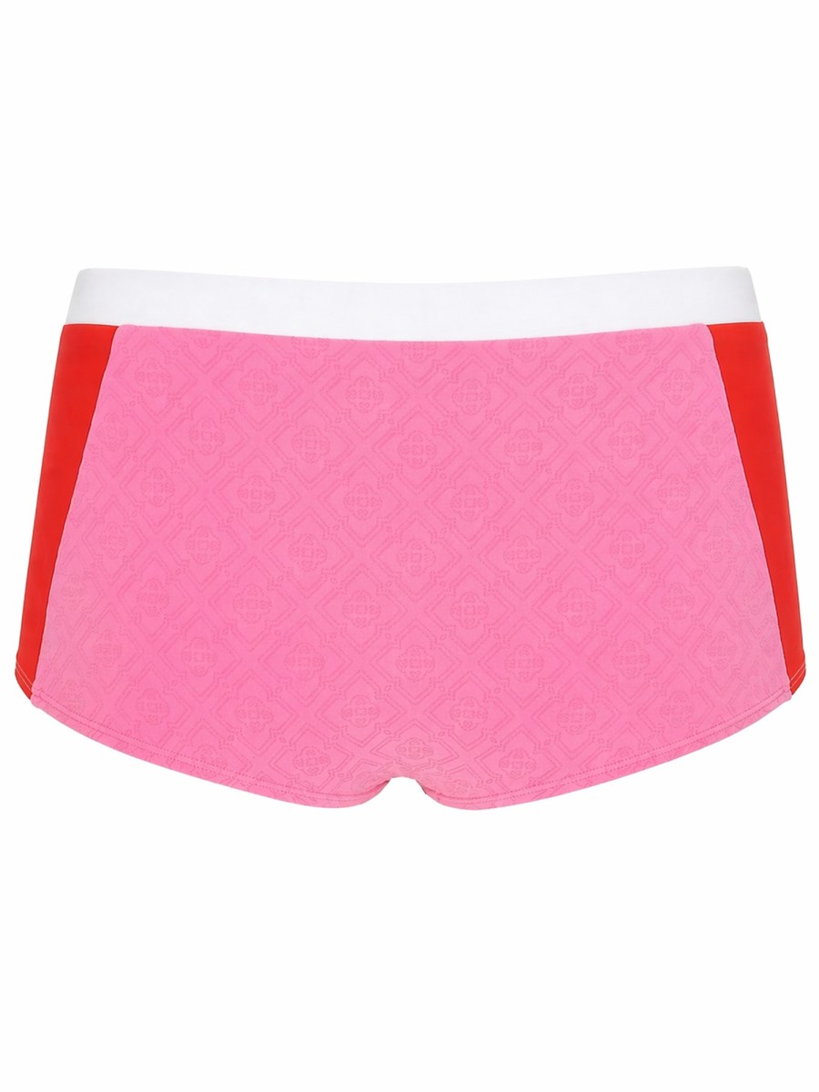 SHORTS BIKINI PINK MONOGRAM