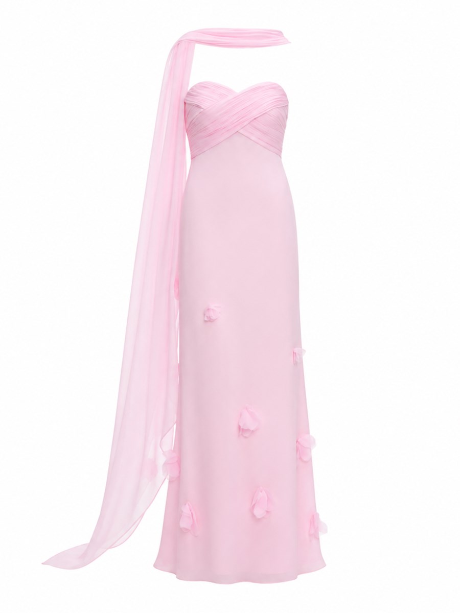 ABITO IN GEORGETTE CON FOULARD