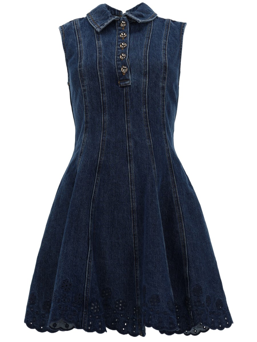MINI ABITO IN DENIM RICAMATO