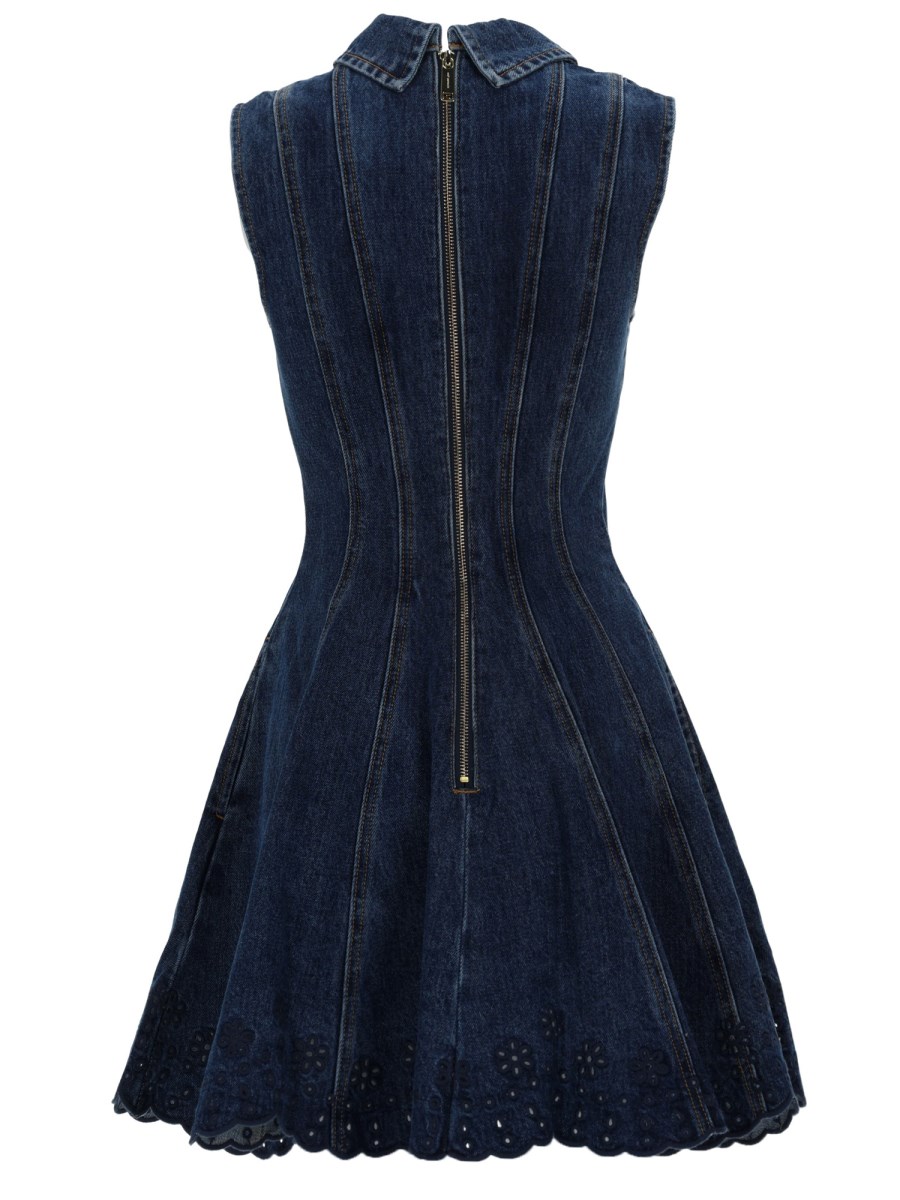 MINI ABITO IN DENIM RICAMATO