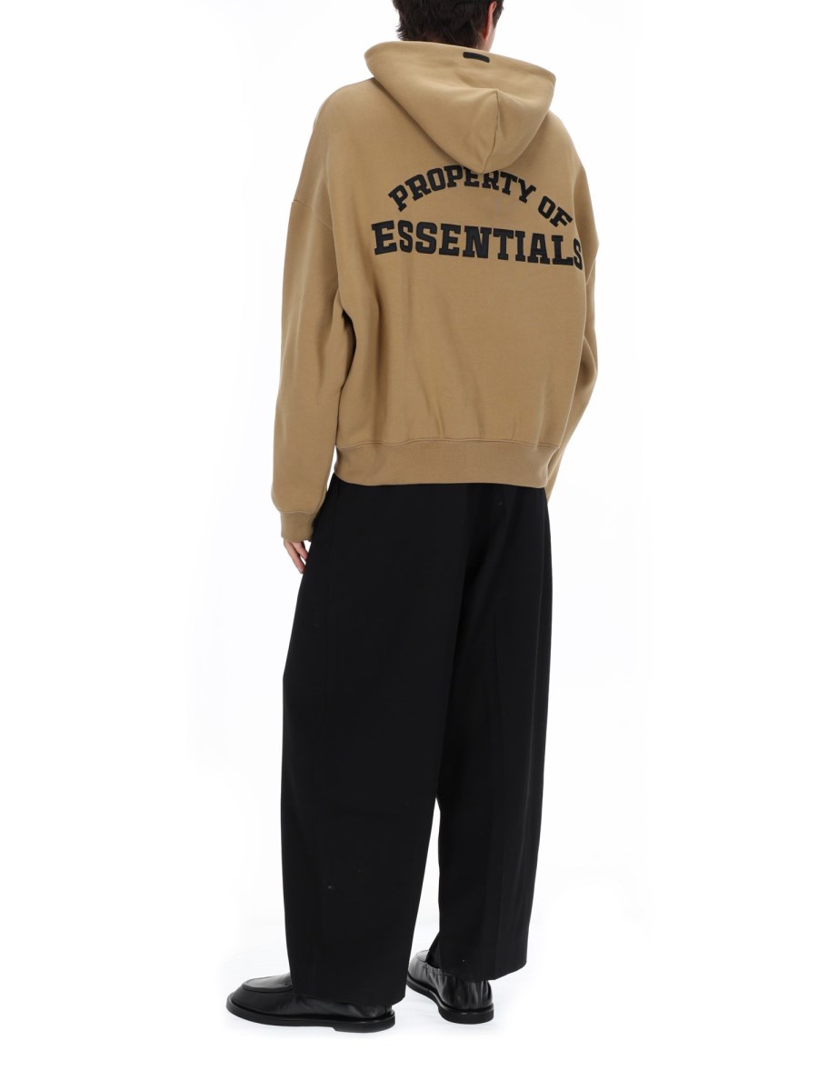 FELPA CON ZIP E CAPPUCCIO