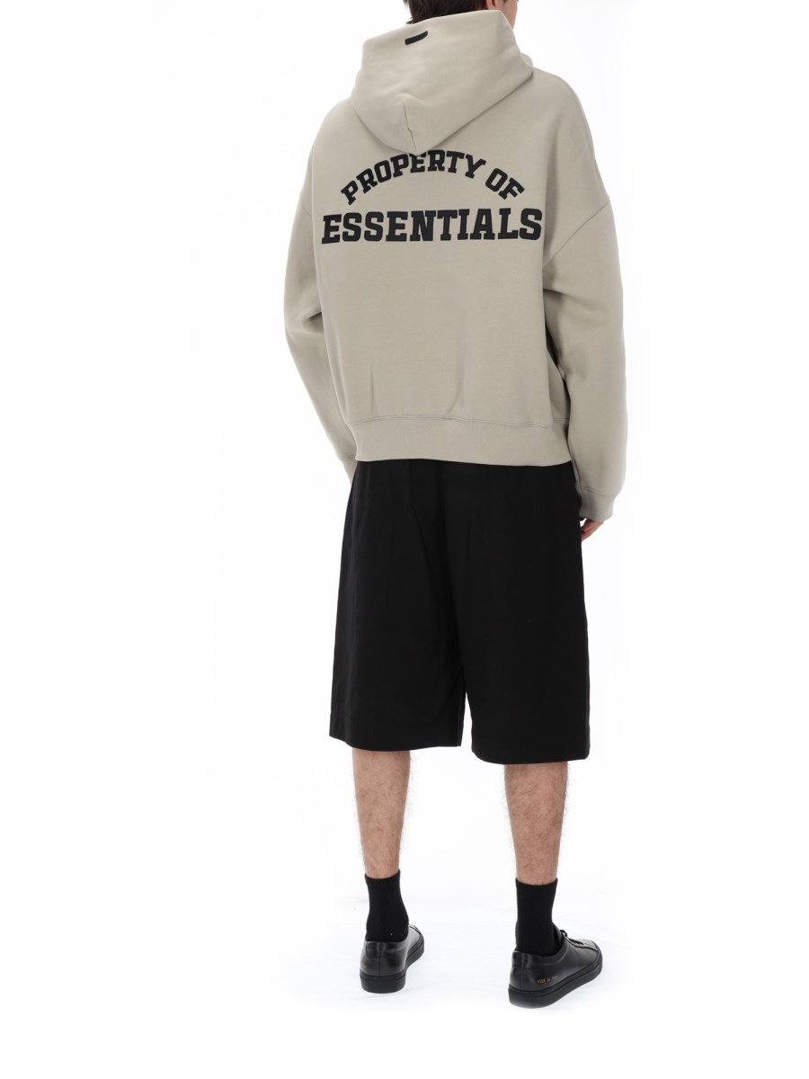 FELPA CON ZIP E CAPPUCCIO