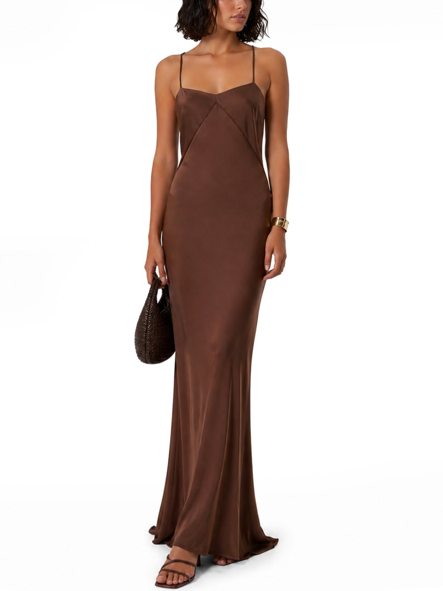 ABITO LUNGO IN SATIN