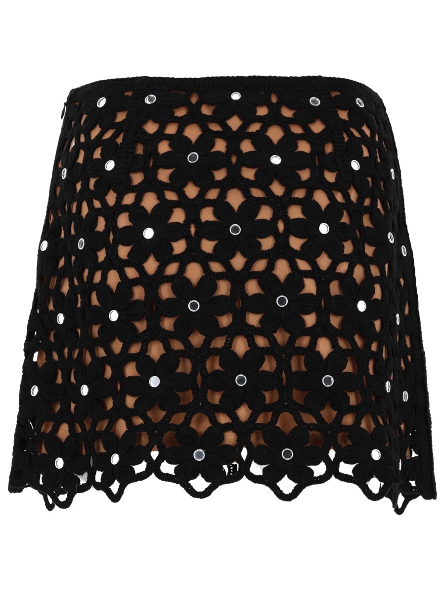 GONNA CROCHET CON MOTIVO FLOREALE