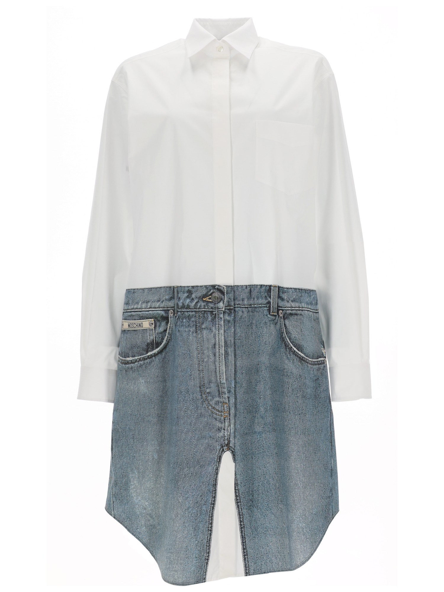 moschino printed midi dress