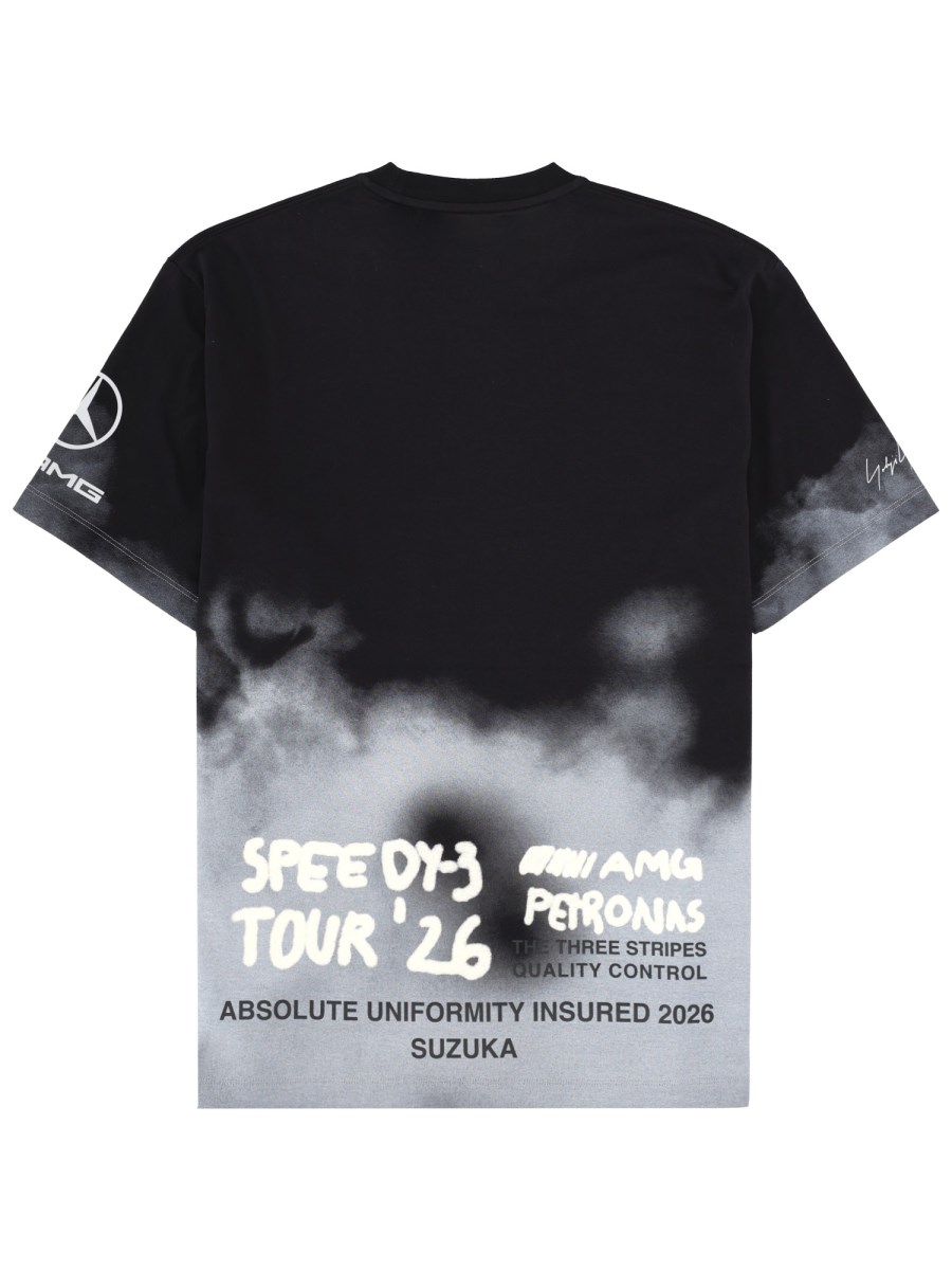 T-SHIRT CON STAMPA E LOGO Y - 3 X AMG