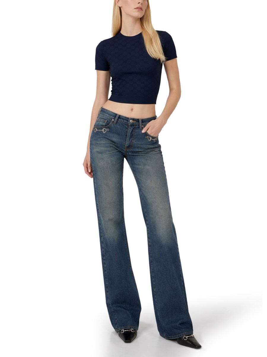 TOP IN VISCOSA JACQUARD GG