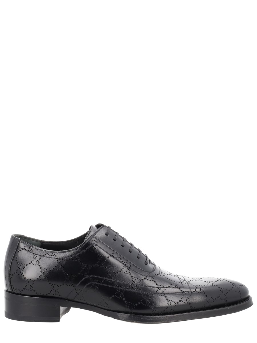 SCARPA STRINGATA CON MOTIVO GG