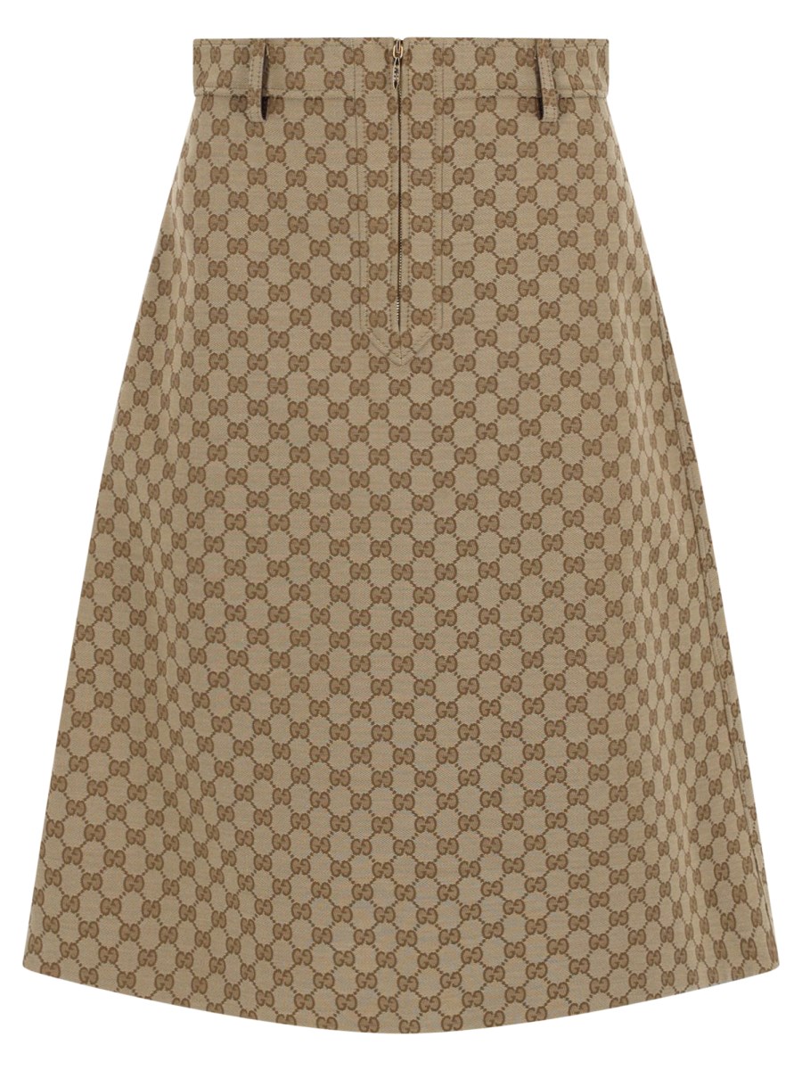 GONNA MIDI CON STAMPA GG