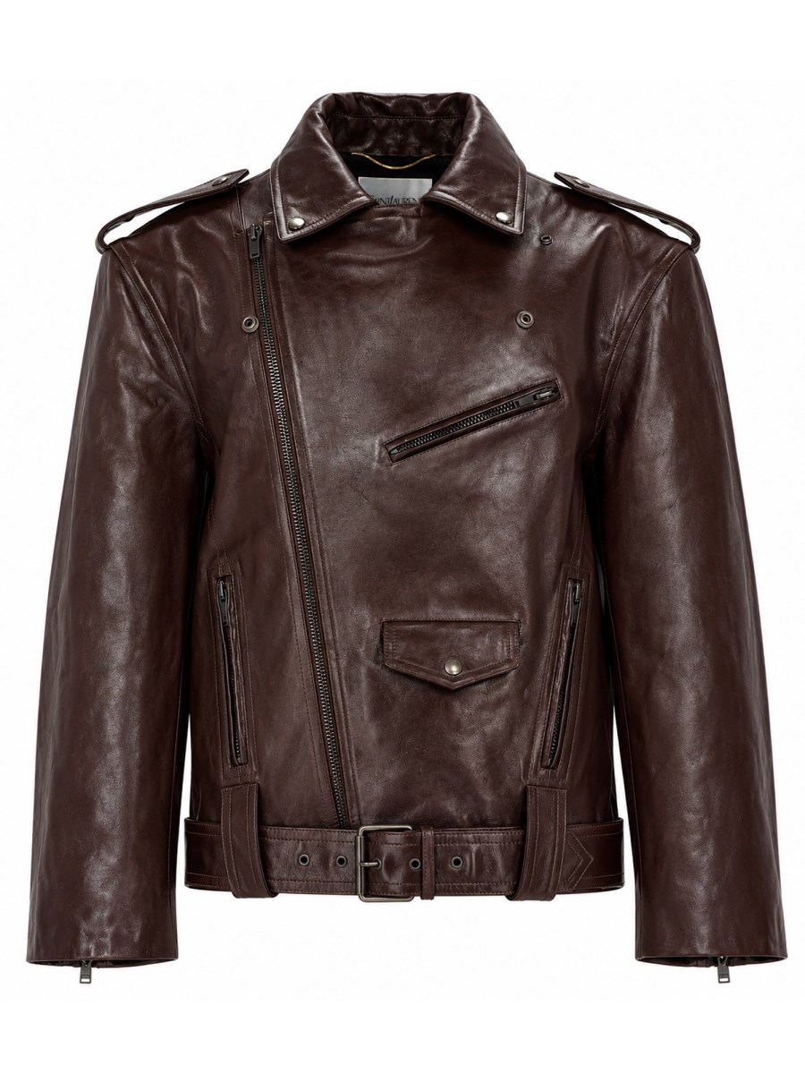 GIACCA BIKER IN PELLE LISCIA