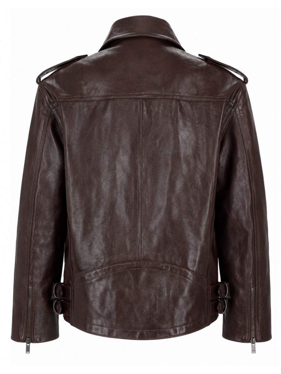 GIACCA BIKER IN PELLE LISCIA