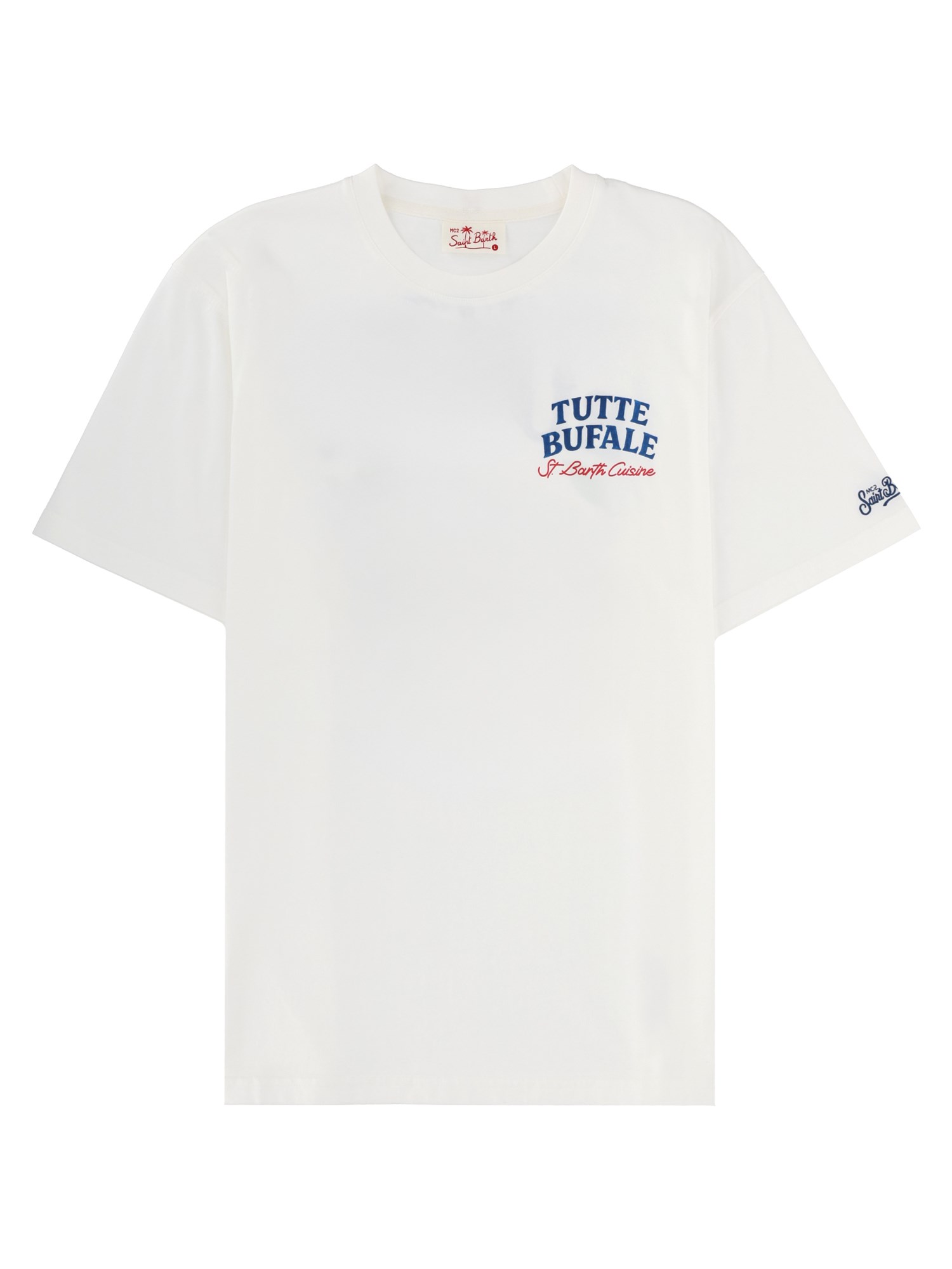 Mc2 Saint Barth T-shirt Con Stampa In White