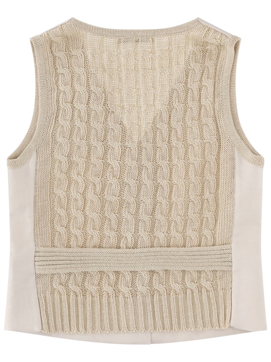 GILET CALIBRI IN LINO