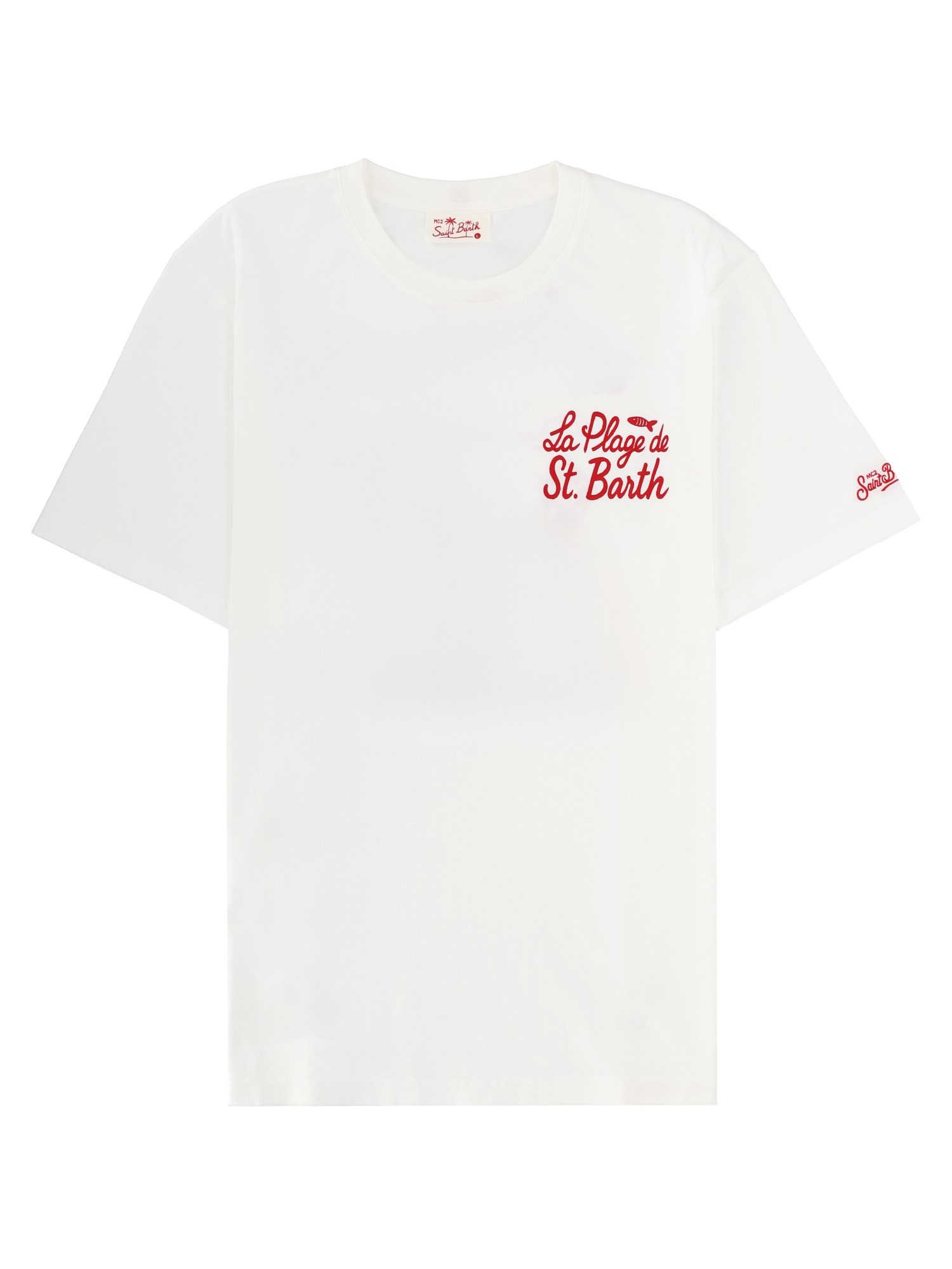 Mc2 Saint Barth T-shirt Con Stampa In White