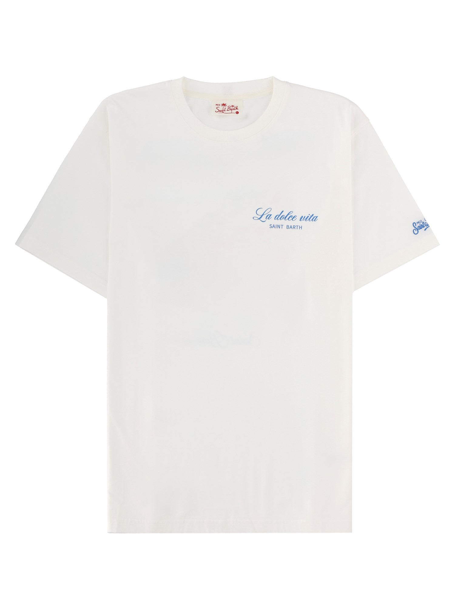 Mc2 Saint Barth T-shirt Con Stampa In White