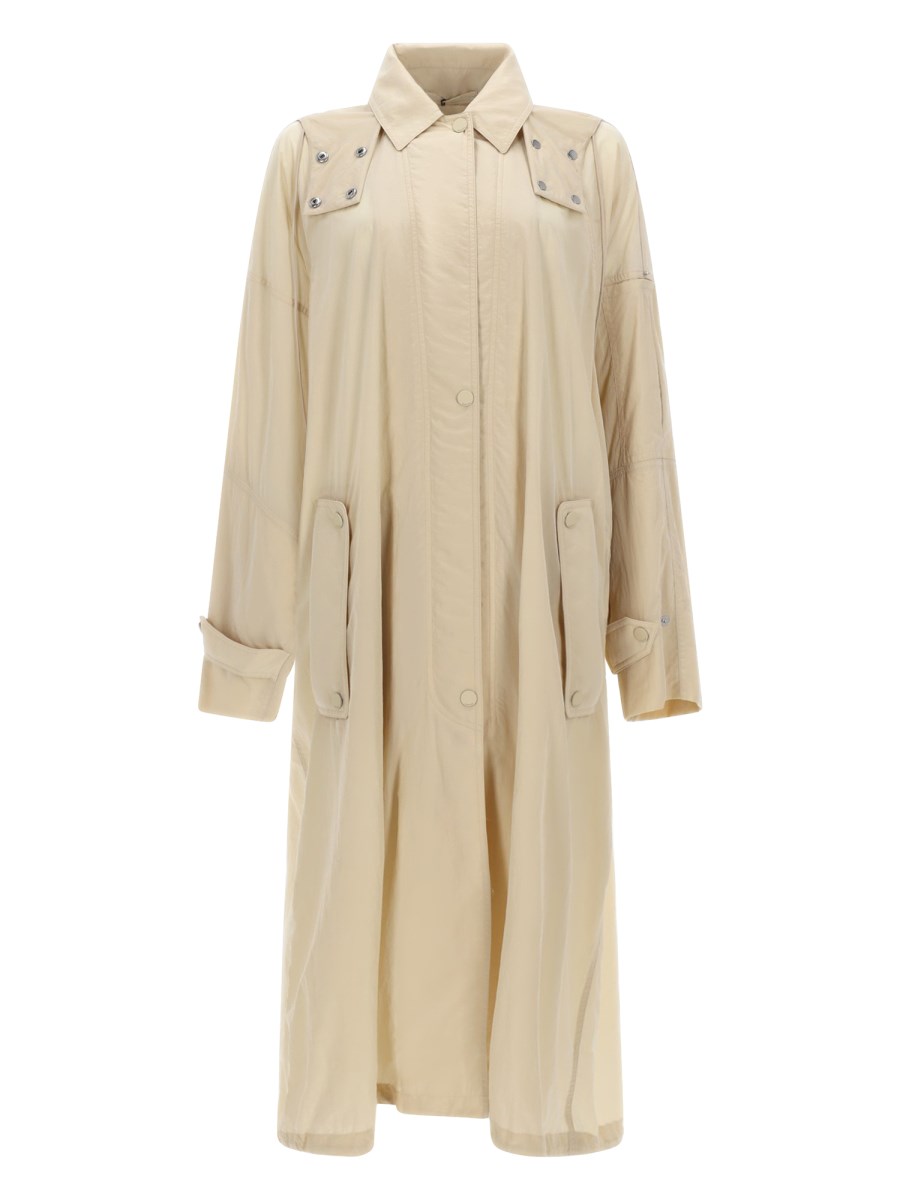 IMPERMEABILE LUNGO CON CAPPUCCIO