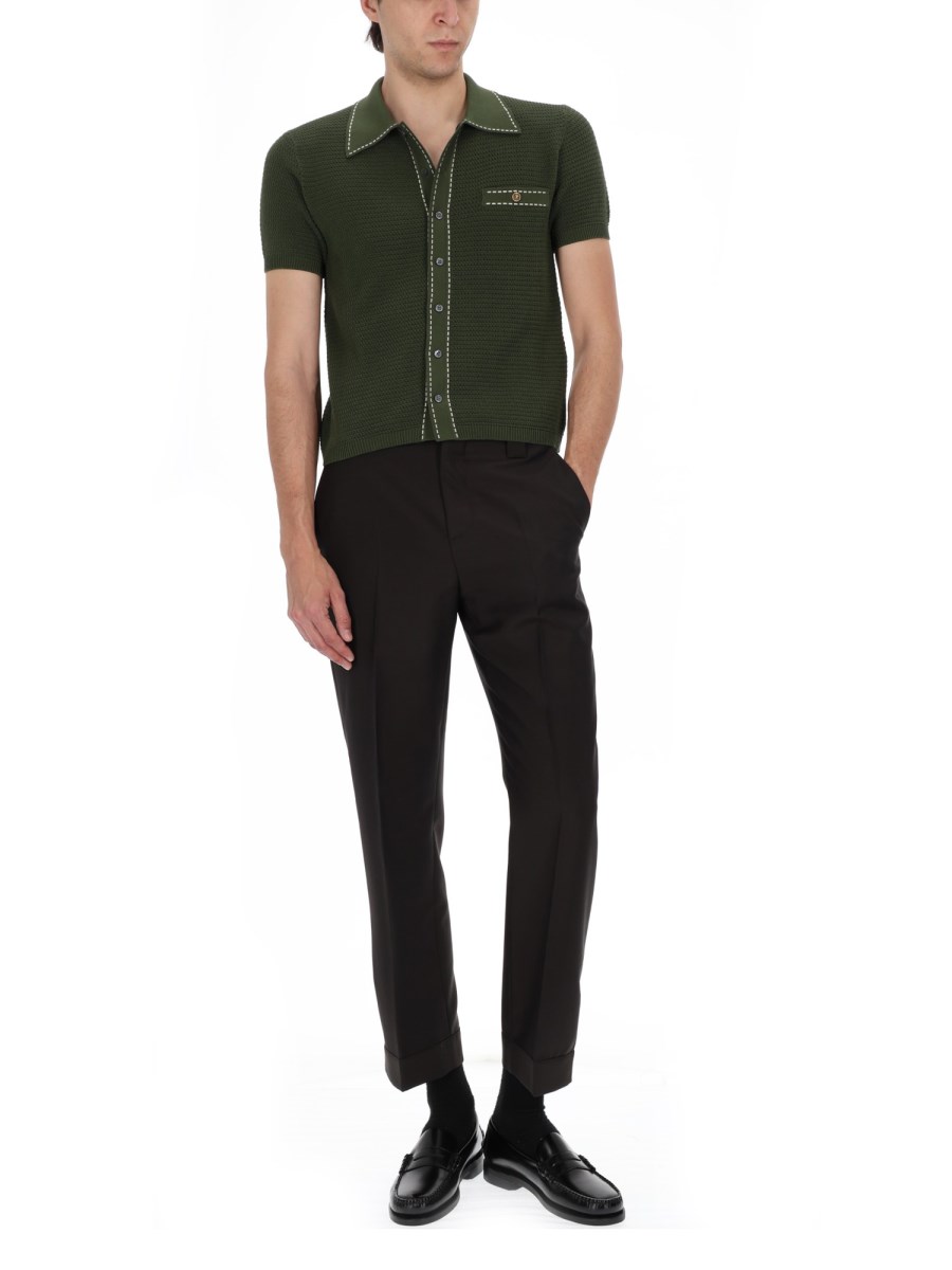 PANTALONE IN LANA E MOHAIR