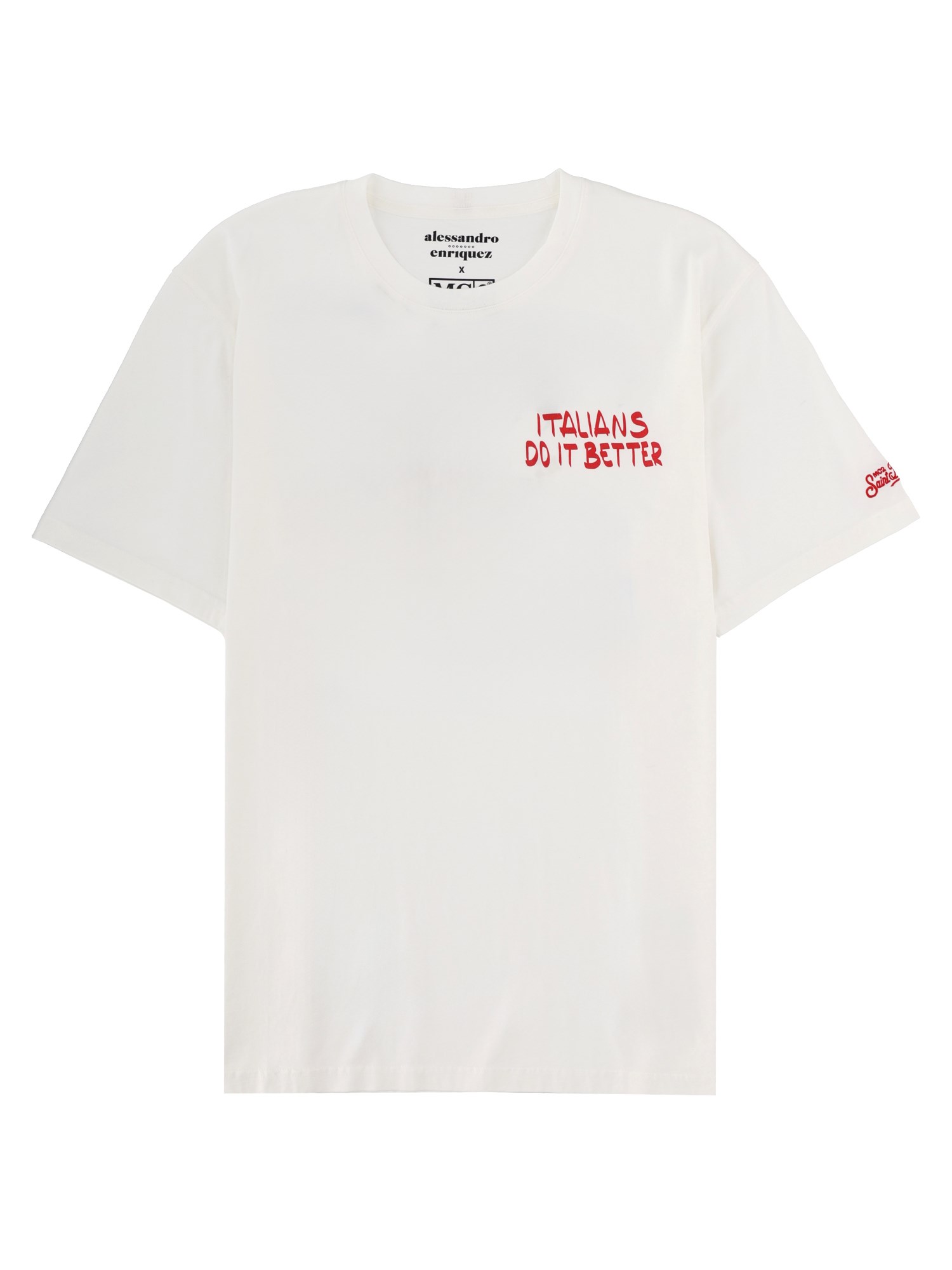 Mc2 Saint Barth T-shirt Con Stampa In White