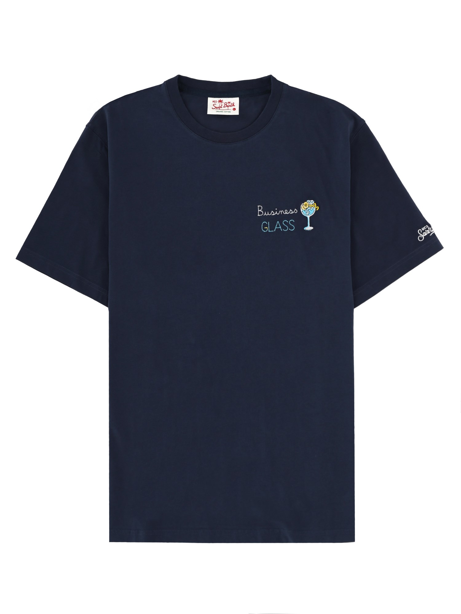 Mc2 Saint Barth T-shirt Con Ricamo In Blue