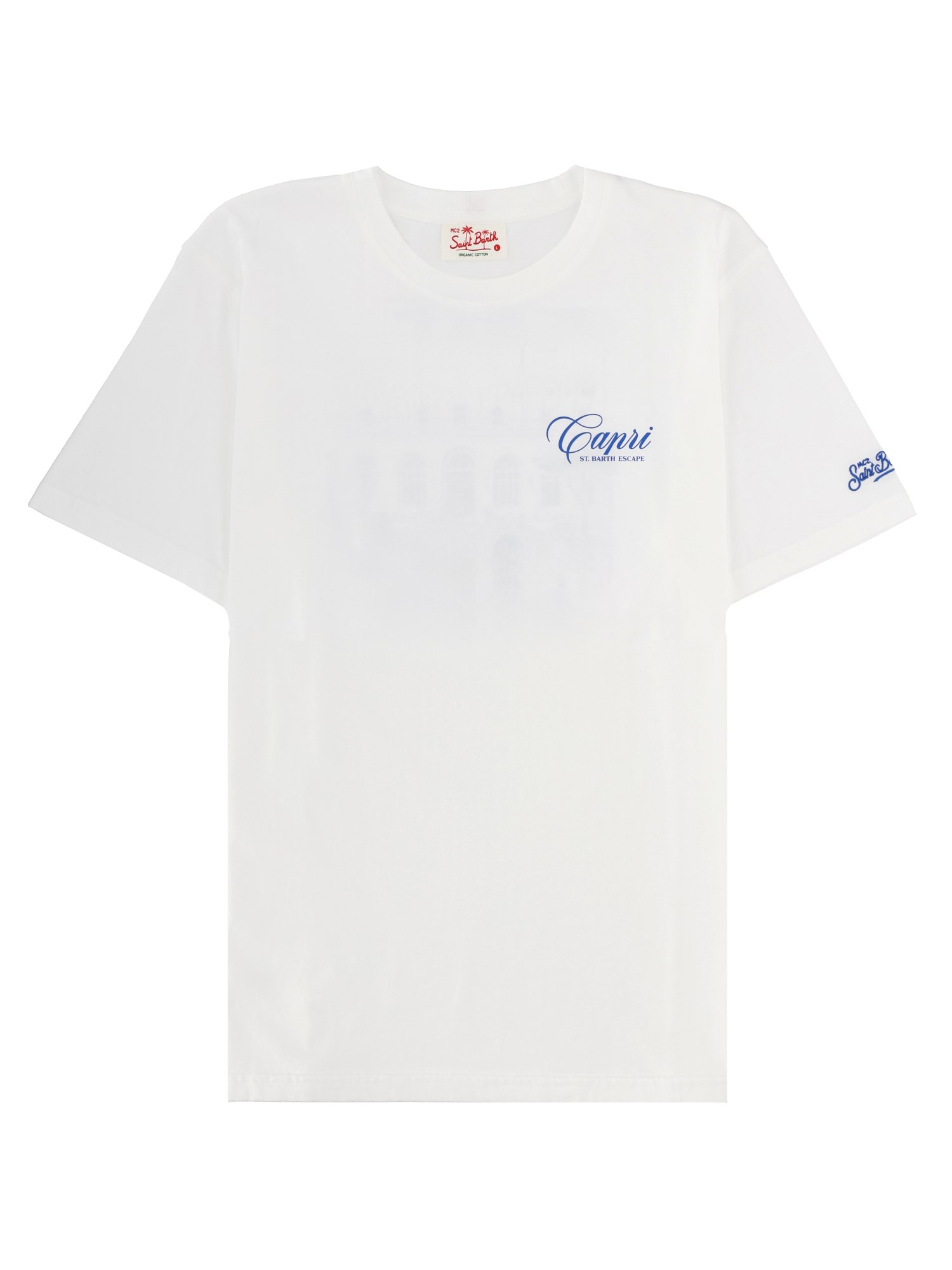 Mc2 Saint Barth T-shirt Con Stampa In White