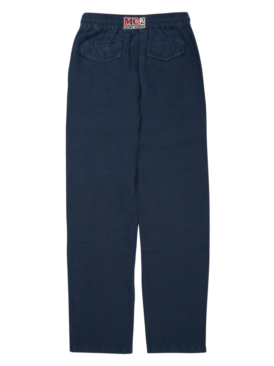 PANTALONE CALAIS IN PURO LINO
