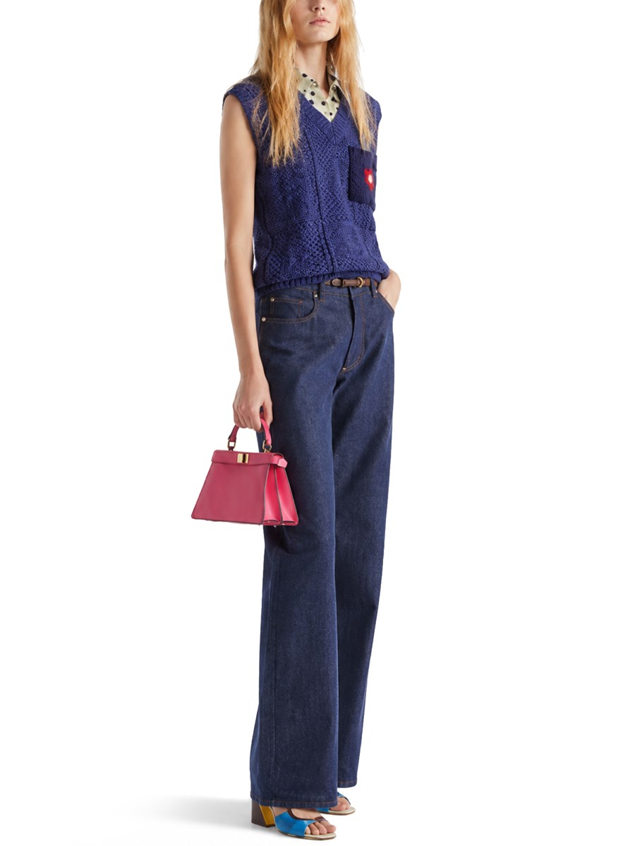 JEANS LUNGHI IN DENIM