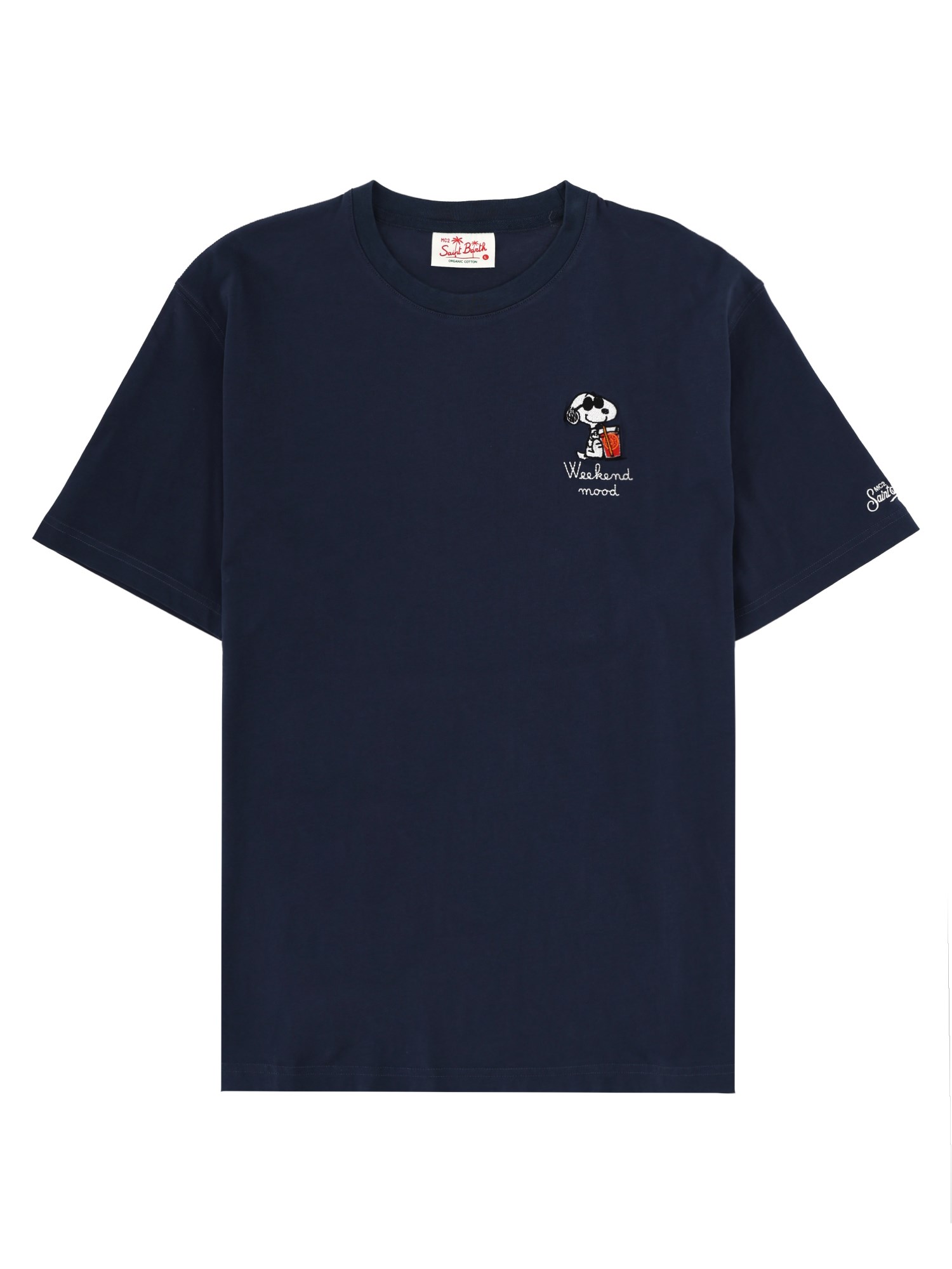 Mc2 Saint Barth T-shirt Con Ricamo In Blue