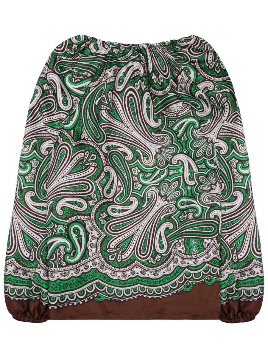 BLUSA IN SETA CON STAMPA PAISLEY