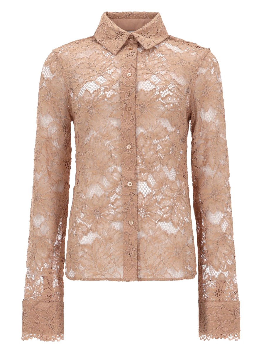 CAMICIA IN PIZZO FLOREALE