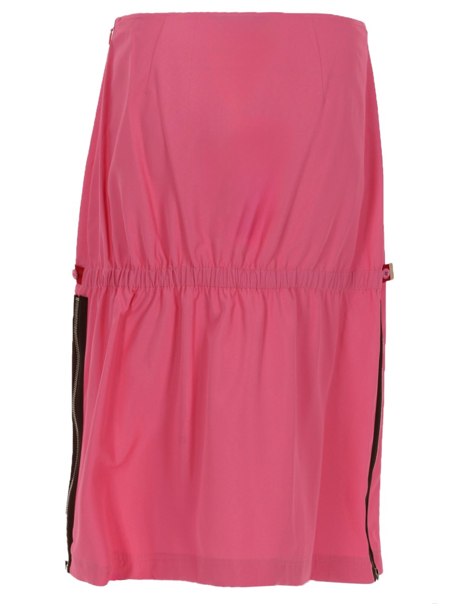 GONNA MIDI IN VISCOSA TECNICA