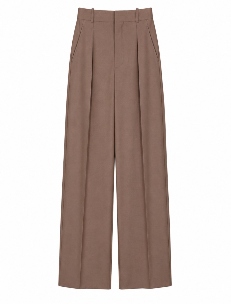 PANTALONE SARTORIALE IN LANA E SETA