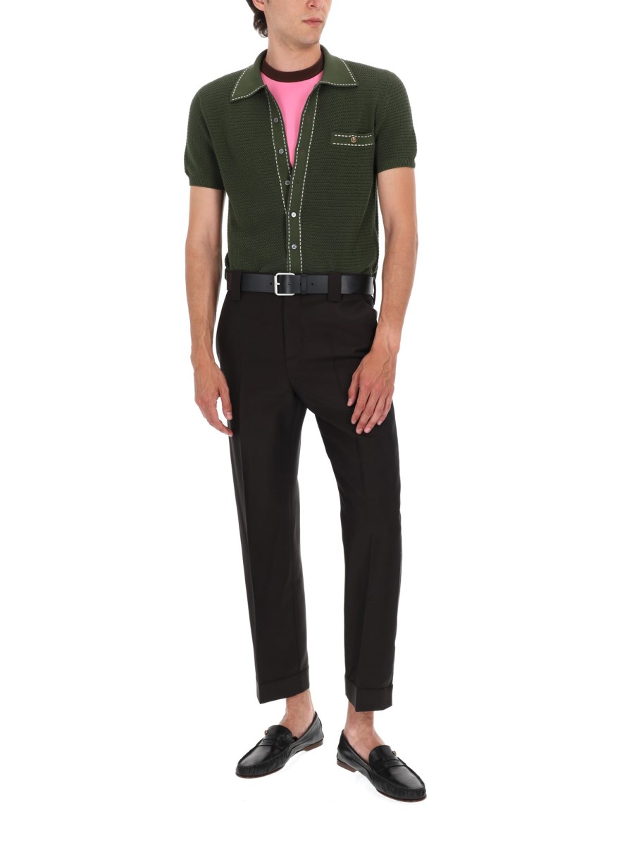 TOP IN MAGLIA DI COTONE