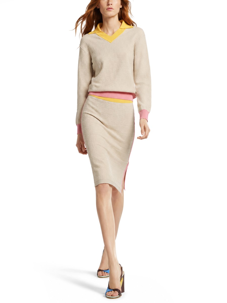 MAGLIA IN COTONE E SETA