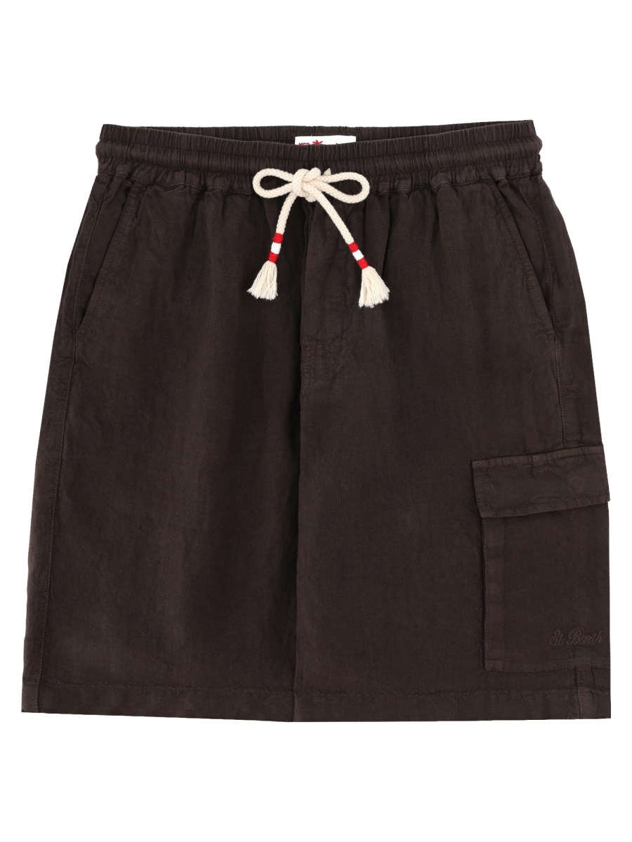 SHORTS IN LINO CON COULISSE