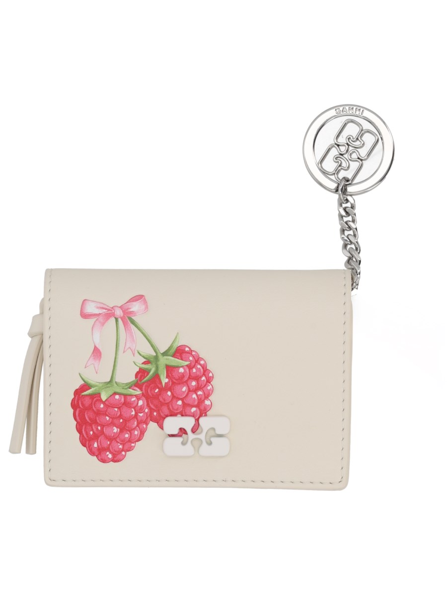 PORTACARTE CON STAMPA RASPBERRY
