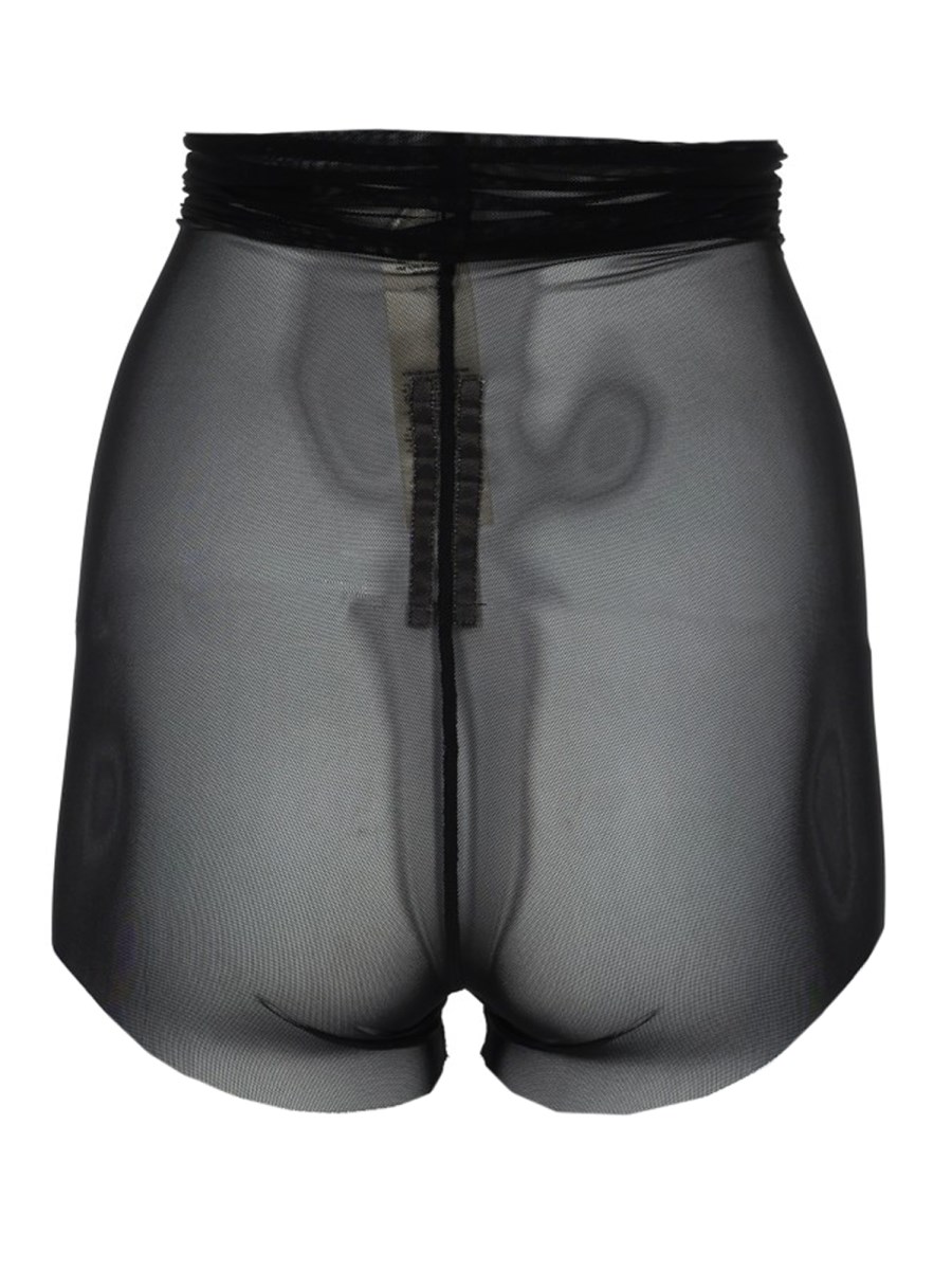 SHORTS SEMITRASPARENTE A VITA ALTA