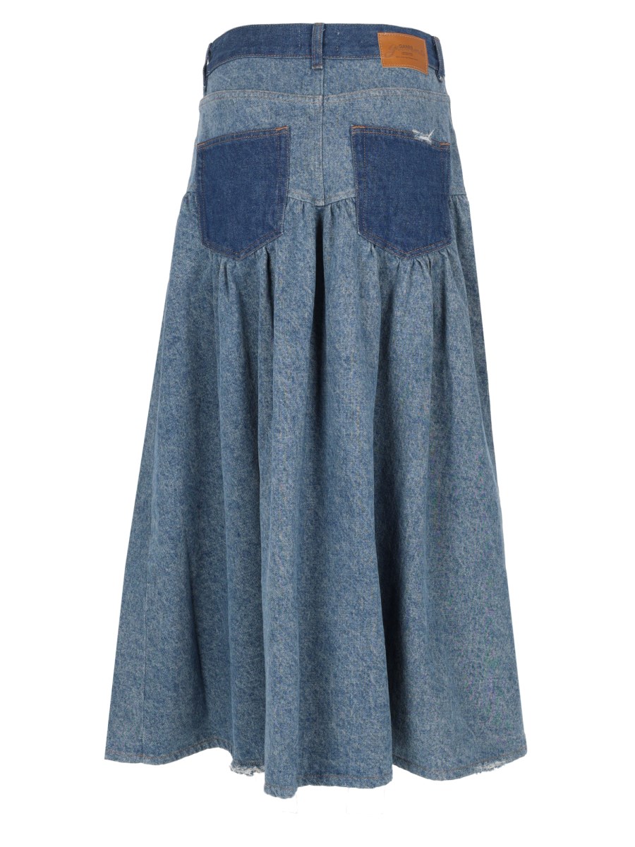 GONNA IN DENIM PATCHWORK