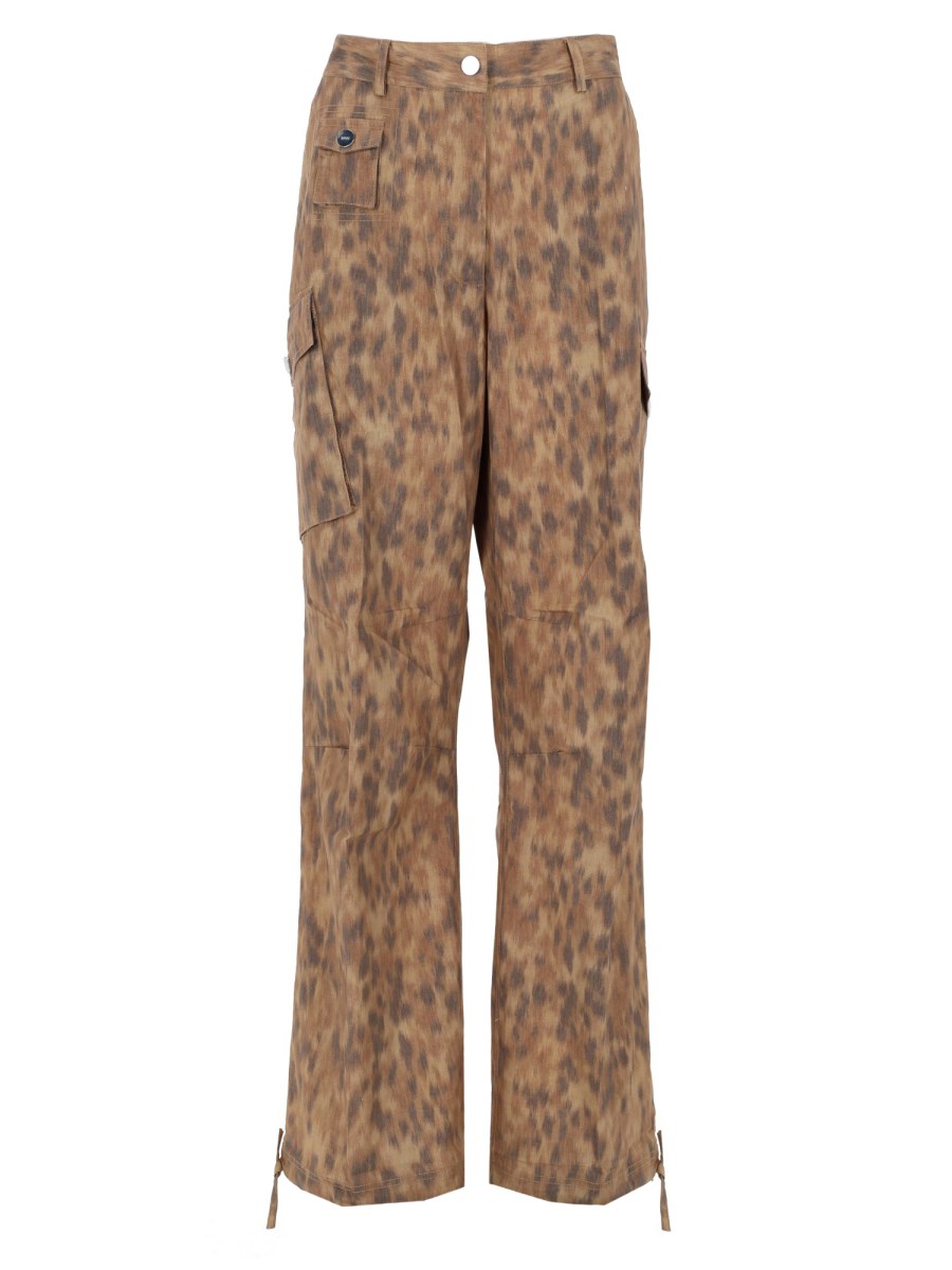 PANTALONE CARGO IN COTONE STAMPATO
