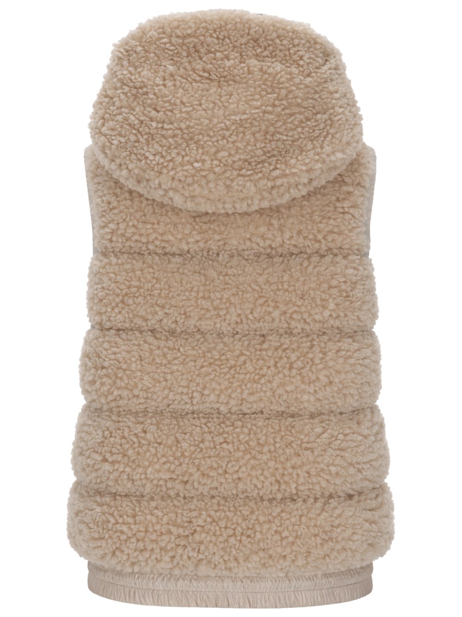 GILET IMBOTTITO EFFETTO TEDDY