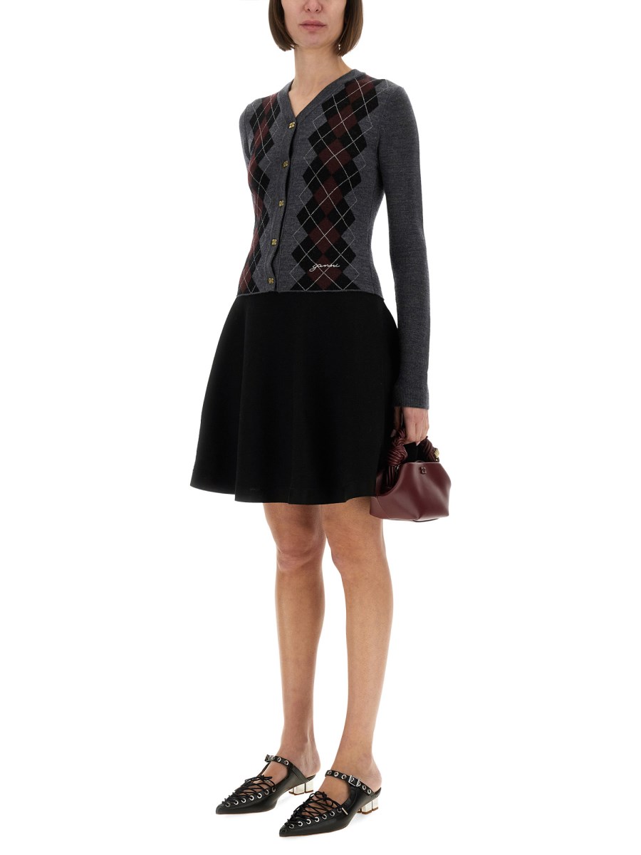 CARDIGAN IN LANA JACQUARD 