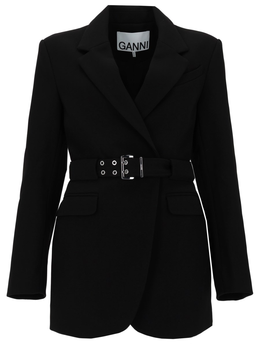 BLAZER IN CREPE CON CINTURA