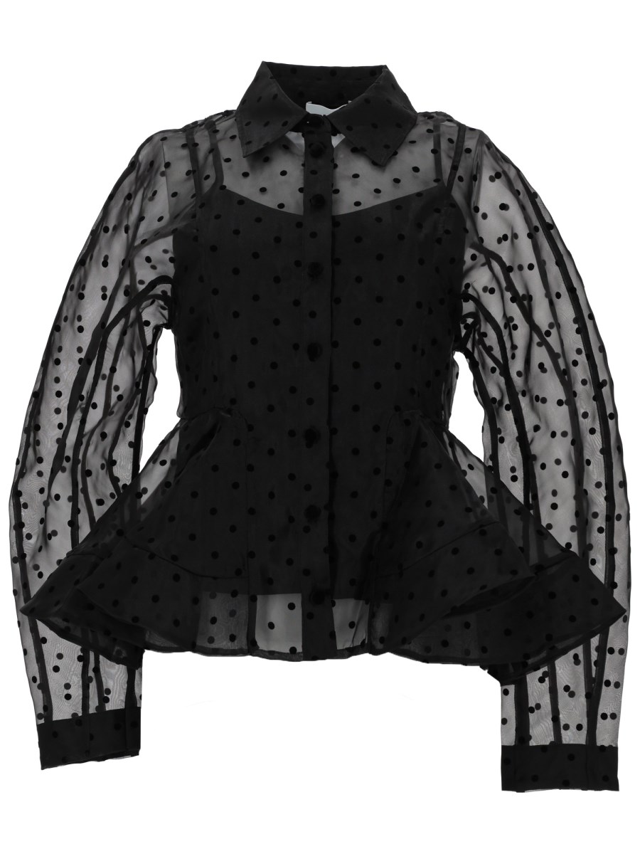 CAMICIA PEPLUM IN ORGANZA