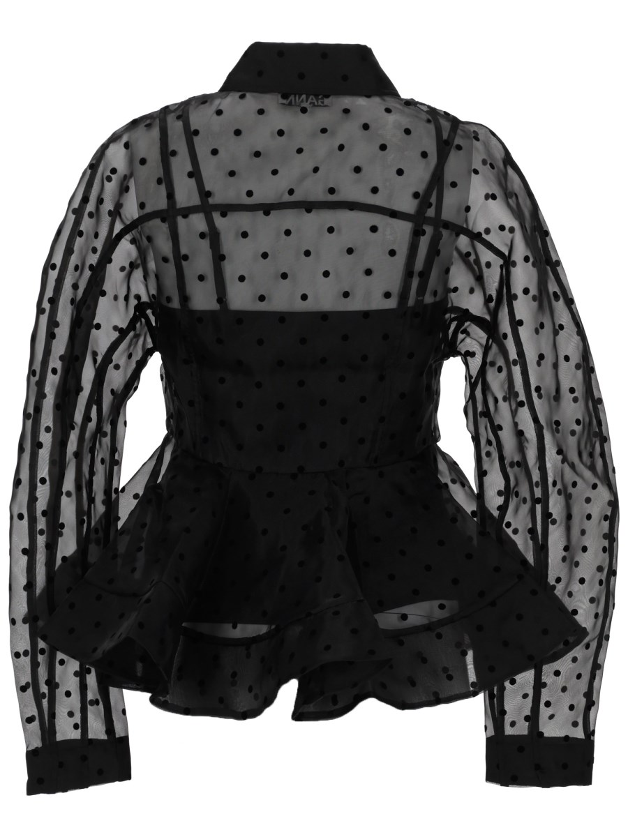 CAMICIA PEPLUM IN ORGANZA