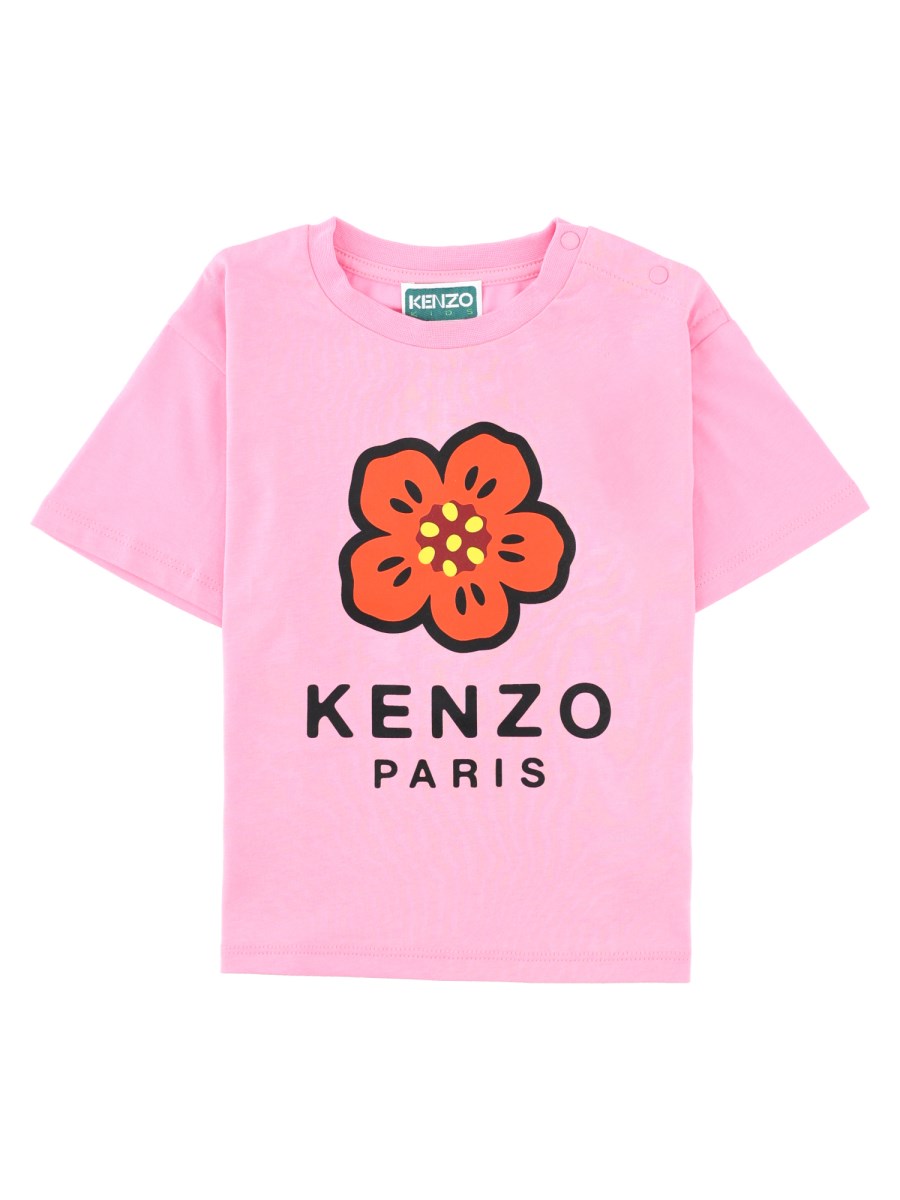 T-shirt con stampa fiore Boke