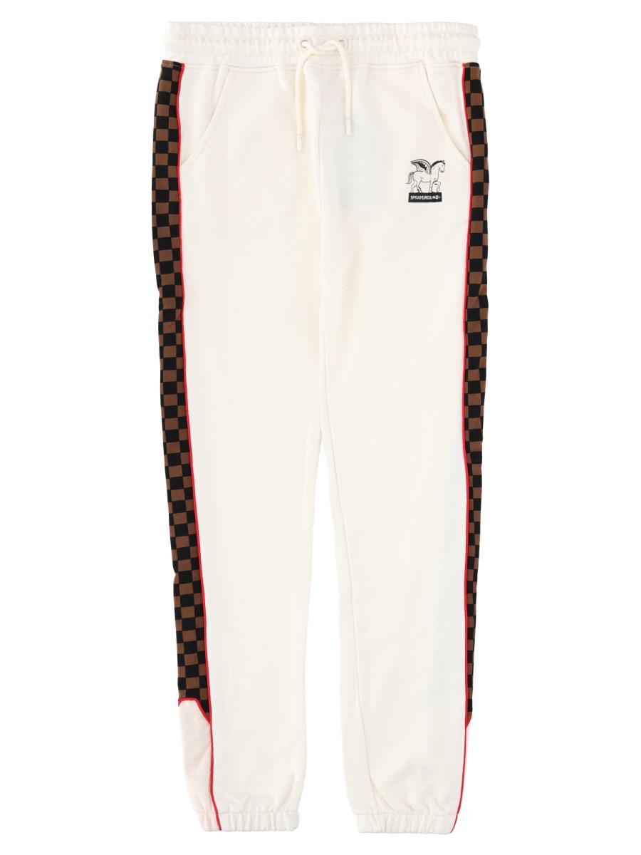PANTALONE TRIPLE IN FELPA NON GARZATA