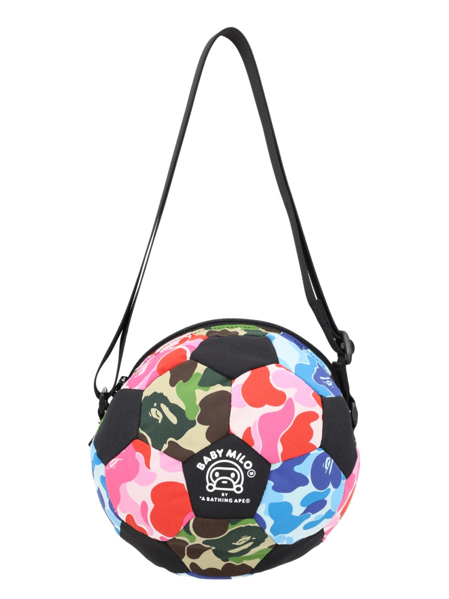 Borsa a tracolla con motivo ABC CAMO e stampa BABY MILO
