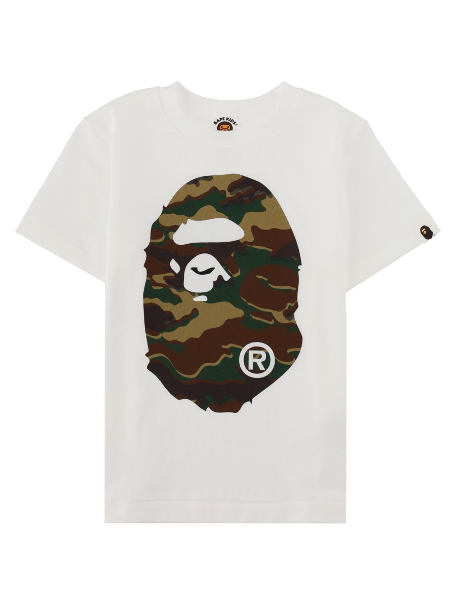 T-shirt con logo Big Ape e stampa mimetica